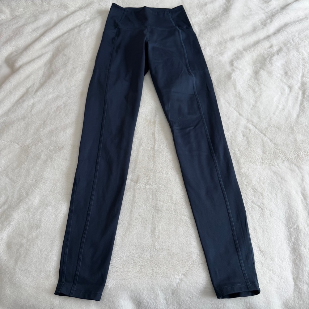 Girlfriend Collective Leggings Navy Blue XS - Picture 4 of 5